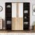 Nilkamal Willy 4 Door Wooden Wardrobe With Mirror for Bedroom | Almirah with 1 Hanging Rod, 12 Shelves & 1 Locakble Drawer | Clothes Cupboard | Engineered Wood | New Wenge