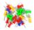 Bambalio BPP-1040 Drum Shape Multicolour Push Pins (4 Packs of 40 pins Each) Total 160 pins