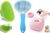 PETJOY Dog Grooming Kit – 3-in-1 Pet Grooming Combo with Self-Cleaning Slicker Brush, Silicone Bath Brush & Shampoo Dispenser | Dog & Cat Grooming Tools for Shedding, Bathing & Coat Care