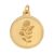 Bangalore Refinery 24k (999) Purity 2gm Yellow Gold Round Rose Pendant (without hook)