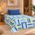 Home Stylish 280 TC Floral Print Ezyption Cotton 1 Single Bedsheet with 1 Pillow Cover Firozi Blue