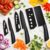 Flexcube 3 Pieces Kitchen Knife Set Meat Knife Chef Knife with Non-Slip Handle Sharp Manual Sharpening for Home Kitchen High Carbon Stainless Steel Knife (Black)