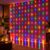 Desidiya 200 LED Waterfall Curtain String Lights 3x2m Multi Color 8 Lighting Modes, Adjustable Brightness, Memory Function, 10 Hanging Strands, Indoor & Outdoor Use