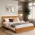 ABOUT SPACE Bed – (80 x 74 inches) King Size Bed Without Storage | Engineered Wooden Bed Frame with Airflow & MDF Support Board for Mattress | 1-Year Warranty Cot for Bedroom – Brazilian Teak
