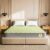 Shayan Dual Comfort Mattress | 4 inch Queen Size | Reversible Design with Soft & Firm Sides | Superior HD Foam | Breathable Knitted Fabric | 75x60x4 Inches Green.