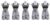 Unjal Enterprise Premium Female Plastic Full Body Mannequin | Lightweight Display Dummy with Stand for Clothing (Pack of 5)
