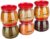 Amazon Brand – Solimo Plastic Storage Jar and Container Set I Air Tight & BPA Free Containers for Kitchen Storage Set I Grocery Kitchen Container Set I Multipurpose Jar, 800 Ml Each, Set 6, Red