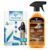 Veldora Kitchen Cleaner Spray & Multi-Surface Eraser Sponge Combo (Pack of 4 Sponges + 1 Spray Bottle 500 ml) | 100% Tough Grease, Oil & Curry Stain Removal | Eco-Friendly & Chemical-Free Formula