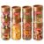 MILTON Stack IT Airtight Kitchen Jars Set of 9 I Food Grade Plastic Kitchen Storage and Containers I Transparent, Stackable & Unbreakable I (5 x 360ml; 2 x 680ml; 2 x 890ml) I Brown