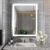 TEX-RO Bathroom Mirror with Led Lights – Wall-Mounted Wash Basin Mirror – Modern Mirror for Bathroom Wall (24×18 Inch)