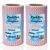 PackPro Non-Woven Kitchen Towel Roll | Red | 160 Pulls | 80 Pulls x 2 Rolls | Washable, Eco-Friendly, Disposable Cleaning Towels for Home, Office, and Kitchen Use | Soft & Highly Absorbent