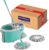 Spotzero by Milton Royale Stainless Steel Wringer Spin Mop with Big Wheel and Puller Handle, Bucket